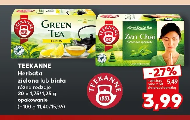 Herbata biała Teekanne promocja w Kaufland