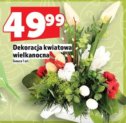 Dekoracja kwiatowa wielkanocna promocja w TOPAZ