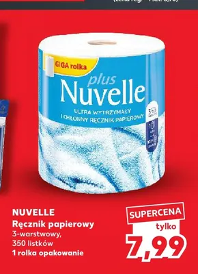 Ręcznik papierowy 3-warstwowy 350 listków Nuvelle promocja w Kaufland