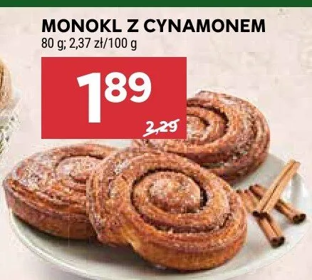 Monokl z cynamonem Stokrotka promocja w Stokrotka