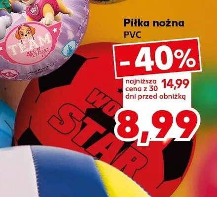 Piłka nożna PVC promocja w Kaufland