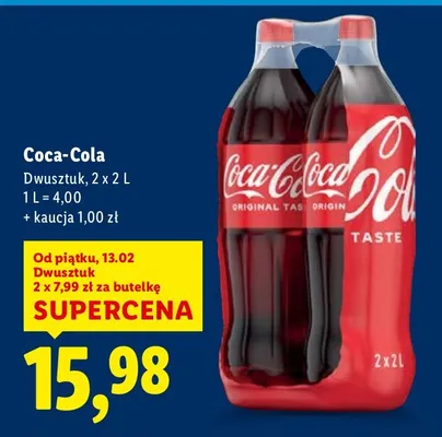 Coca-Cola dwuszstuk promocja w Lidl