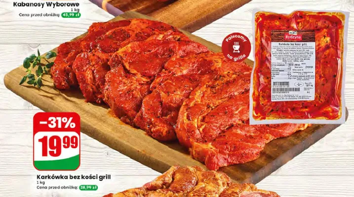 Karkówka bez kości grill Agro Rydzyna promocja w Dino