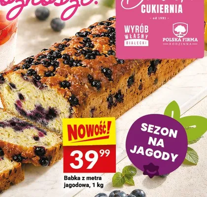 Babka z metra jagodowa promocja w Twój Market