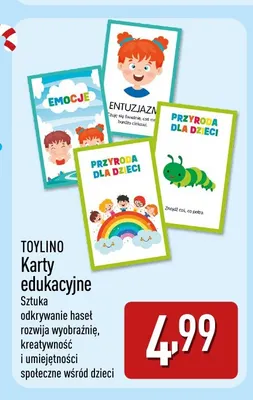 Karty edukacyjne Toylino promocja w Aldi
