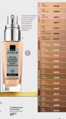 Podkład-serum z Protinolem Avon Anew SPF 30 promocja w AVON