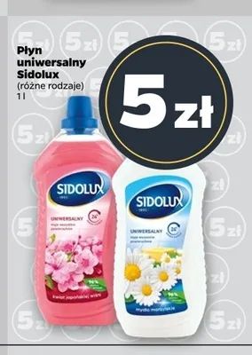 Płyn uniwersalny Sidolux kwiat japońskiej wiśni promocja w Netto