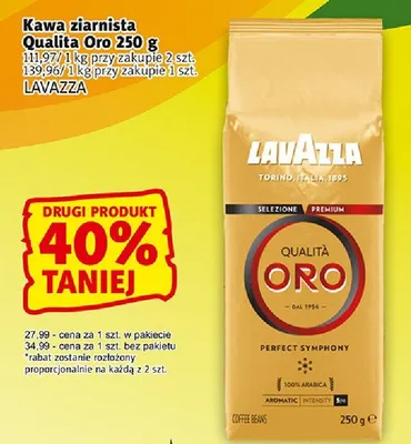 Kawa ziarnista Qualita Oro promocja w Prim Market