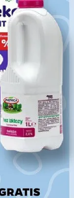 Mleko bez laktozy 2,0% Piątnica promocja w Netto