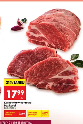 Karkówka wieprzowa bez kości promocja w Biedronka
