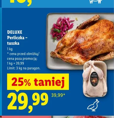 Perliczka - tuszka Deluxe promocja w Lidl