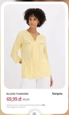 Bluzka tunikowa Bonprix promocja w bonprix