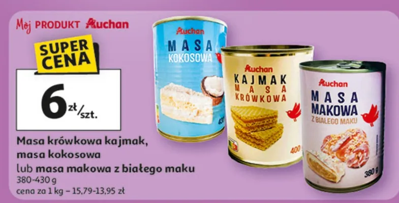 Masa krówkowa kajmak promocja w Auchan