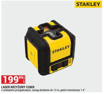 Laser krzyżowy Cubix Stanley promocja w Merkury Market