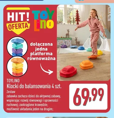 Klocki do balansowania Toylino promocja w Aldi