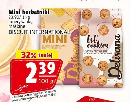 Mini herbatniki Delisana amerykanki promocja w Prim Market