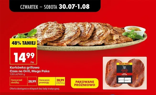 Karkówka grillowa Czas na Grill Mega Paka promocja w Biedronka
