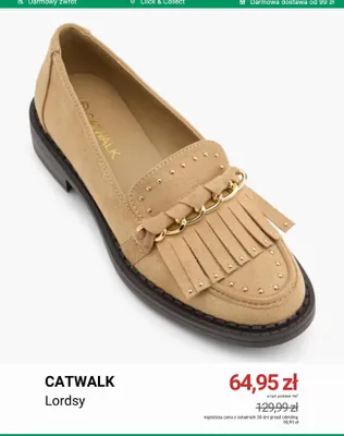 Lordsy damskie Catwalk promocja w Deichmann