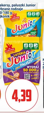 Krakersy Junior Wesołe Literki Lajkonik promocja w Kupiec