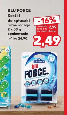 Kostki do spłuczki Blu Force promocja w Kaufland