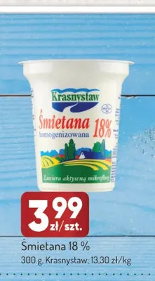 Śmietana Krasnystaw 18% promocja w Avita