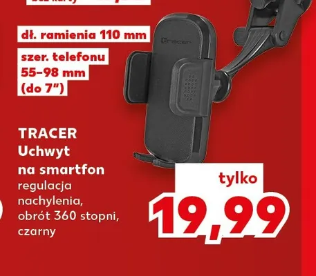 Uchwyt na smartfon Tracer promocja w Kaufland