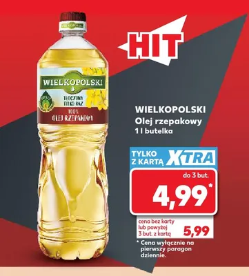 Olej rzepakowy Wielkopolski promocja w Kaufland