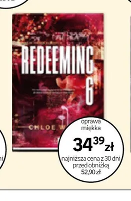 Książka Redeeming 6 Chloe Walsh oprawa miękka promocja w Empik