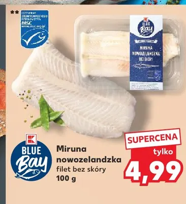 Miruna nowozelandzka filet bez skóry Blue Bay promocja w Kaufland