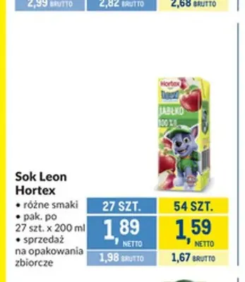 Sok Leon Hortex promocja w Makro