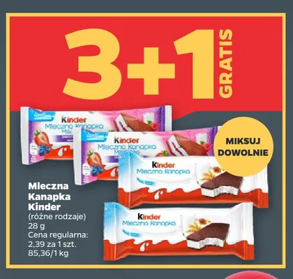 Mleczna Kanapka Kinder promocja w Netto