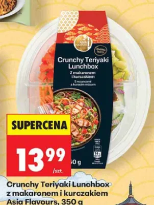 Crunchy Teriyaki Lunchbox z makaronem i kurczakiem Asia Flavours promocja w Biedronka