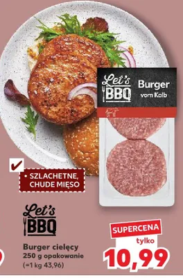 Burger cielęcy Let's BBQ promocja w Kaufland