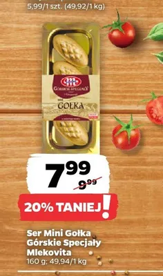 Ser Mini Gołka Górskie Specjały Mlekovita promocja w Netto