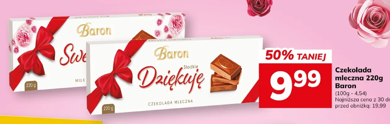 Czekolada mleczna Baron promocja w Hitpol
