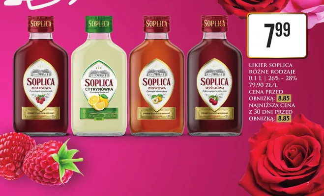 Likier pigwowy promocja w Dino