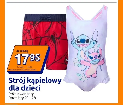 Szorty kąpielowe dziecięce promocja w Action