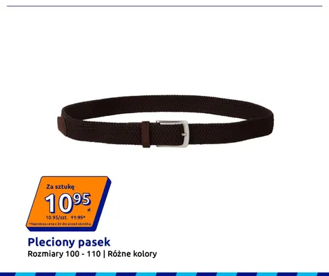 Pleciony pasek promocja w Action