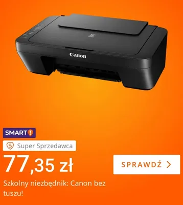 Drukarka Canon bez tuszu promocja w Allegro