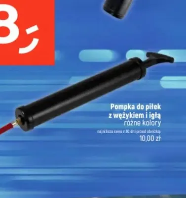 Pompka do piłek z wężykiem i igłą promocja w Dealz