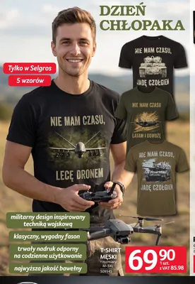 T-shirt męski promocja w Selgros