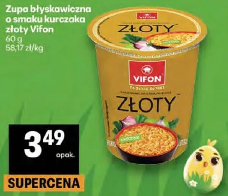 Zupa błyskawiczna o smaku kurczaka złoty promocja w Delikatesy Centrum