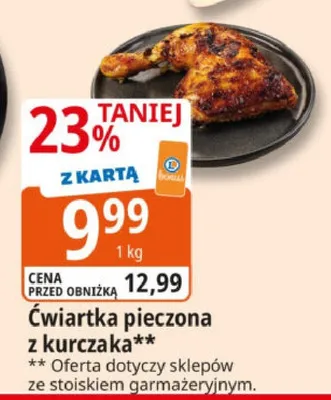 Ćwiartka pieczona z kurczaka promocja w Leclerc