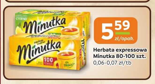 Herbata expressowa Minutka promocja w Społem Częstochowa