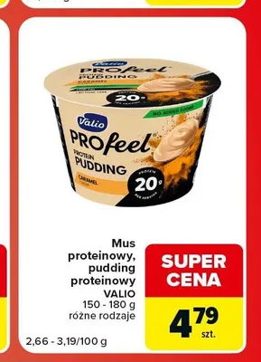 Pudding proteinowy Valio ProFeel promocja w Carrefour Market