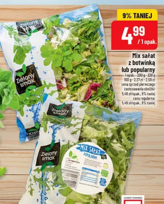 Mix sałat z botwinką lub popularny promocja w POLOmarket
