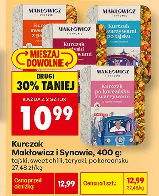 Danie gotowe Kurczak tajski Makłowicz i Synowie promocja w Biedronka