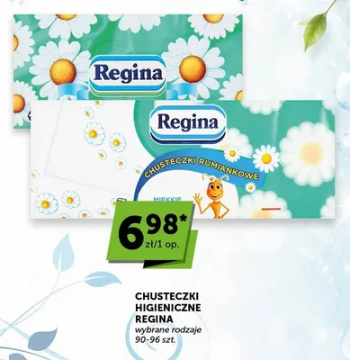 Chusteczki higieniczne Regina promocja w Groszek