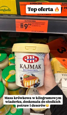 Masa krówkowa kajmak kuchmistrza promocja w Biedronka