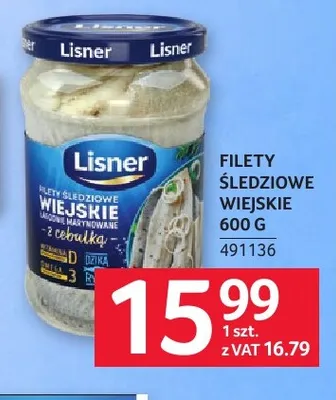 Filety śledziowe wiejskie Lisner promocja w Selgros